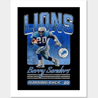 Barry Sanders 02 Posters and Art